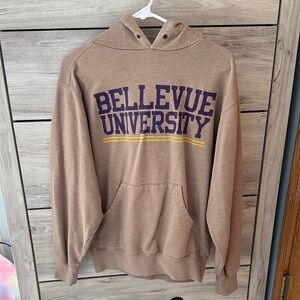 Bellevue University Tan Hoodie